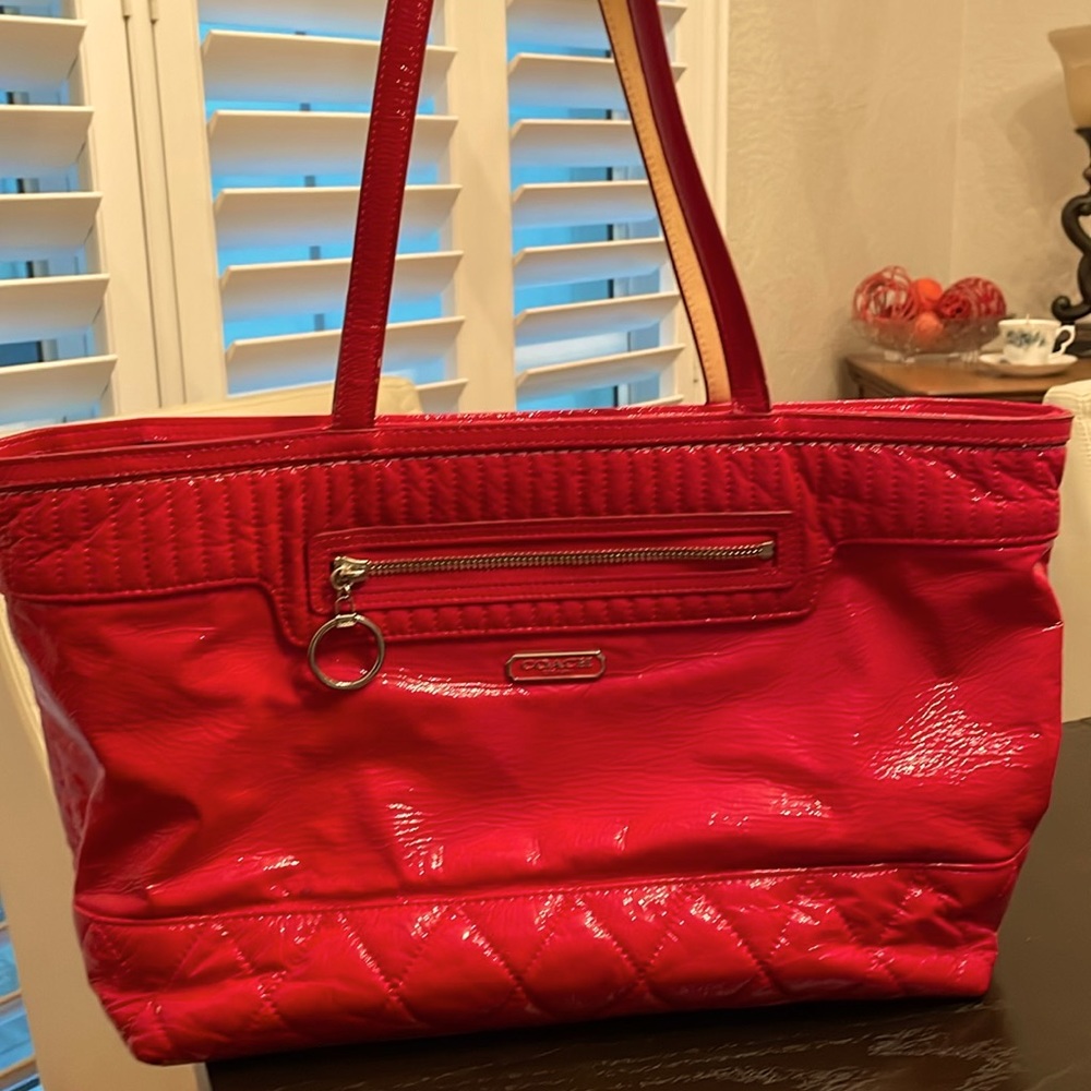 Coach laptop tote bag